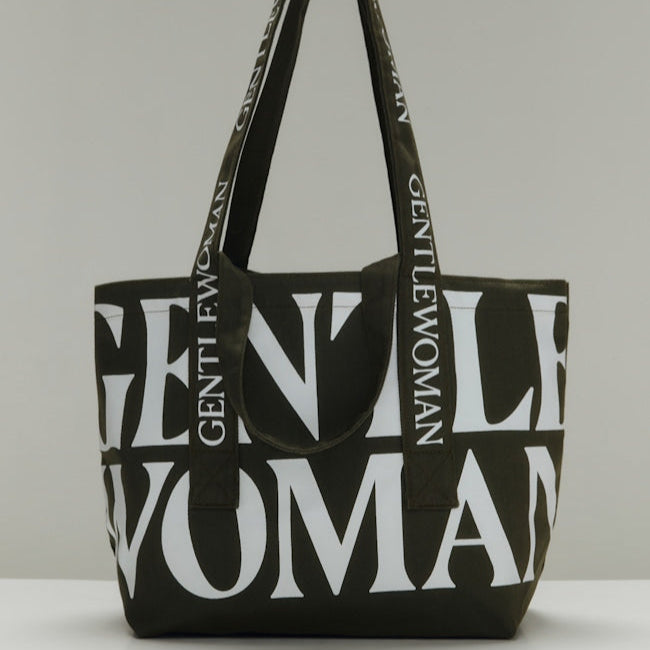 GENTLEWOMEN - HOLLYWOOD TOTE BAG (GREEN/BLUE/BLACK)