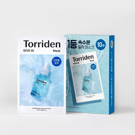 Torriden 低分子透明質酸保濕面膜 1盒10片